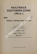 Book cover of Weekly Operating Notice containing Temporary Speed Restrictions, Engineering Arrangements, Signalling & Permanent Way Alterations, General Instructions and Notices, 24 to 30 July 1999 by Railtrack Southern (East)